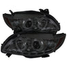 Spyder Toyota Corolla 09-10 Projector Headlights LED Halo DRL Smke High H1 Low H1 PRO-YD-TC09-DRL-SM SPYDER