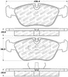 StopTech Performance 98-04 Volvo S60/98-00 S70/98-00 V70/93-97 850 Series Front Brake Pads Stoptech