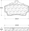 StopTech Street Touring 97-04 Porsche Boxster / 00-08 Boxster S Rear Brake Pads Stoptech