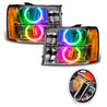 Oracle 07-13 GMC Sierra SMD HL - Round Ring Design - ColorSHIFT ORACLE Lighting