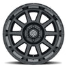 ICON Recoil 20x10 5x5 -24mm Offset 4.5in BS Gloss Black Wheel ICON
