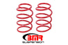 BMR 05-14 S197 Mustang GT Front Performance Version Lowering Springs - Red BMR Suspension