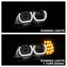 Spyder 09-12 BMW E90 3-Series 4DR Projector Headlights Halogen - LED - Black - PRO-YD-BMWE9009-BK SPYDER