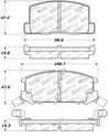 StopTech Street Touring 1/90-95/00-05 Toyota MR2/Spyder Rear Brake Pads Stoptech