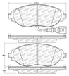 StopTech 14-18 Audi S3 Street Select Front Brake Pads Stoptech