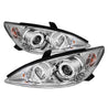 Spyder Toyota Camry 02-06 Projector Headlights LED Halo LED Chrome High H1 Low H1 PRO-YD-TCAM02-HL-C SPYDER