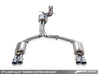 AWE Tuning Audi C7.5 A6 3.0T Touring Edition Exhaust - Quad Outlet Chrome Silver Tips AWE Tuning