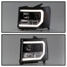 Spyder GMC Sierra 1500/2500/3500 07-13 V2 Projector Headlights- Black PRO-YD-GS07V2-LBDRL-BK SPYDER