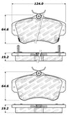 StopTech Street Touring 03-05 Dodge SRT-4 Front Brake Pads Stoptech