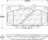 StopTech 89-96 Nissan 300ZX Street Performance Front Brake Pads Stoptech