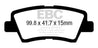 EBC 12+ Hyundai Azera 3.3 Ultimax2 Rear Brake Pads EBC