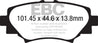EBC 14+ Mazda 3 2.0 (Japan Build) Redstuff Rear Brake Pads EBC