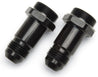 Russell Performance -8 AN Carb Adapter Fittings (2 pcs.) (Black) Russell