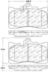 StopTech Performance 06 Lexus GS300/430 / 07-08 GS350 / 06-08 IS350 Front Brake Pads Stoptech