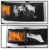 xTune 14-15 Chevy Silverado 1500 (New Body) OEM Style Headlights w/Trim - Blk (HD-JH-CS14-CC-BK) SPYDER