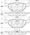 StopTech Performance 87-99 BMW M3 / 89-93 M5 / 98-02 Z3 Rear Street Performance Brake Pads Stoptech