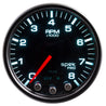 Autometer Spek-Pro Gauge Tach 2 1/16in 8K Rpm W/ Shift Light & Peak Mem Blk/Smoke/Blk AutoMeter