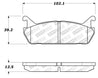 StopTech 91-96 Ford Escort / Mercury Tracer Street Select Rear Brake Pads Stoptech