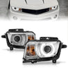 ANZO 2010-2013 Chevrolet Camaro Projector Headlights w/ Halo Chrome (CCFL) ANZO