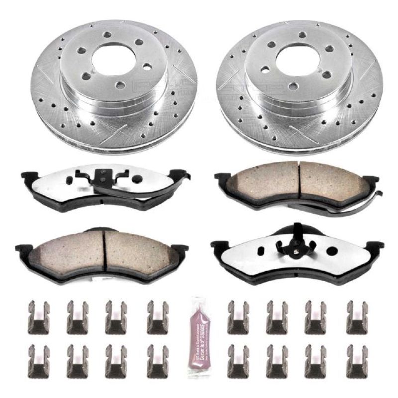 Power Stop 1999 Dodge Dakota Front Z36 Truck & Tow Brake Kit PowerStop