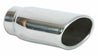 Vibrant 4.5in x 3in Oval SS Exhaust Tip (Single Wall Angle Cut Rolled Edge) Vibrant