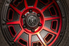 ICON Victory 17x8.5 6x135 6mm Offset 5in BS Satin Black w/Red Tint Wheel ICON