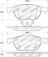 StopTech Performance 04-09 Mazda 3 Front Brake Pads Stoptech