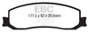 EBC 12 Ford F350 (inc Super Duty) 6.2 DRW 2WD Extra Duty Front Brake Pads EBC