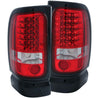 ANZO 1994-2001 Dodge Ram LED Taillights Red/Clear ANZO