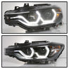 Spyder 12-14 BMW F30 3 Series 4DR Projector Headlights - Black PRO-YD-BMWF3012-AFSHID-BK SPYDER