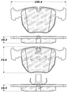 StopTech Performance 00-04 BMW M5 E39 / 00-06 X5 / 03-05 Range Rover HSE Front Brake Pads Stoptech