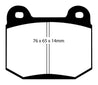 EBC 03-04 Infiniti G35 3.5 (Manual) (Brembo) Redstuff Rear Brake Pads EBC
