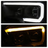 xTune Toyota Tacoma 16-18 DRL Light Bar Projector Headlights - Black PRO-JH-TTA16-LBDRL-BK SPYDER