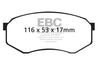 EBC 92-93 Toyota Pick-Up Extra Cab Ultimax2 Front Brake Pads EBC