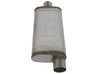 aFe MACHForce XP SS Muffler 3in Center Inlet / 3in Offset Outlet 18in L x 9in W x4in H Body aFe
