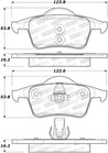 StopTech Performance 99-06 Volvo S80 Rear Brake Pads Stoptech