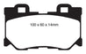 EBC 08-13 Infiniti FX50 5.0 Yellowstuff Rear Brake Pads EBC