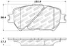 StopTech Performance 06 Lexus GS / 09-10 IS Front Brake Pads Stoptech