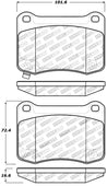 StopTech Performance 08-09 Lexus IS F Rear Brake Pads Stoptech