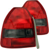 ANZO 1996-2000 Honda Civic Taillights Red/Smoke ANZO