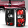 ANZO 2000-2006 Chevrolet Tahoe Led Taillights Black/Clear ANZO