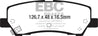 EBC 15+ Ford Mustang 2.3 Turbo Redstuff Rear Brake Pads EBC