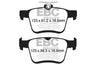 EBC 14+ Audi A3 1.8 Turbo (w/Electronic Parking Brake) Greenstuff Rear Brake Pads EBC