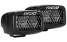Rigid Industries SR-M Series PRO Midnight Edition - Spot - Diffused - Pair Rigid Industries