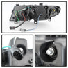 Spyder BMW E46 3-Series 02-05 4DR Projector Headlights 1PC 3D Halo Blk PRO-YD-BMWE4602-4D-3DDRL-BK SPYDER