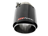 aFe MACH Force-Xp 409 SS Clamp-On Exhaust Tip 2.5in. Inlet / 4in. Outlet / 7in. L - Carbon aFe