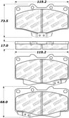 StopTech Street Touring 95-09 Toyota 4Runner/Tacoma/Hilux Front Brake Pads Stoptech