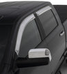 Stampede 2009-2018 Dodge Ram 1500 Crew Cab Pickup Tape-Onz Sidewind Deflector 4pc - Chrome Stampede