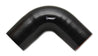 Vibrant 4 Ply Reinforced Silicone Elbow Connector - 3.5in I.D. - 90 deg. Elbow (BLACK) Vibrant
