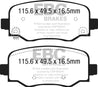 EBC 15+ Fiat 500X 1.4 Turbo Ultimax2 Rear Brake Pads EBC